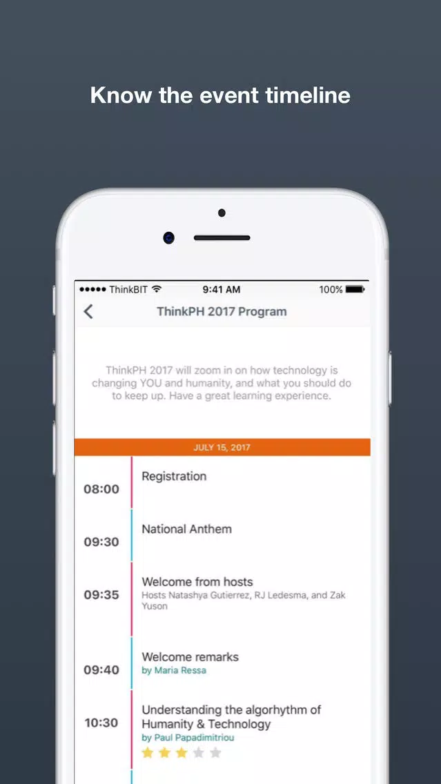 Zrzuty ekranu Rappler ThinkPH 2017