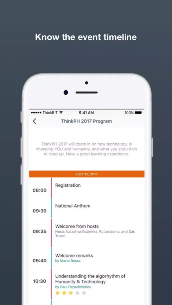 Ảnh chụp màn hình của Rappler ThinkPH 2017