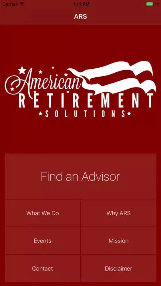 ภาพหน้าจอของ American Retirement Solutions