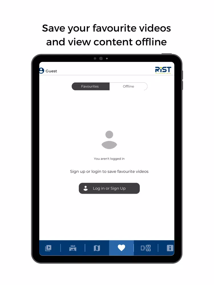 RISTVR iPad 应用截图