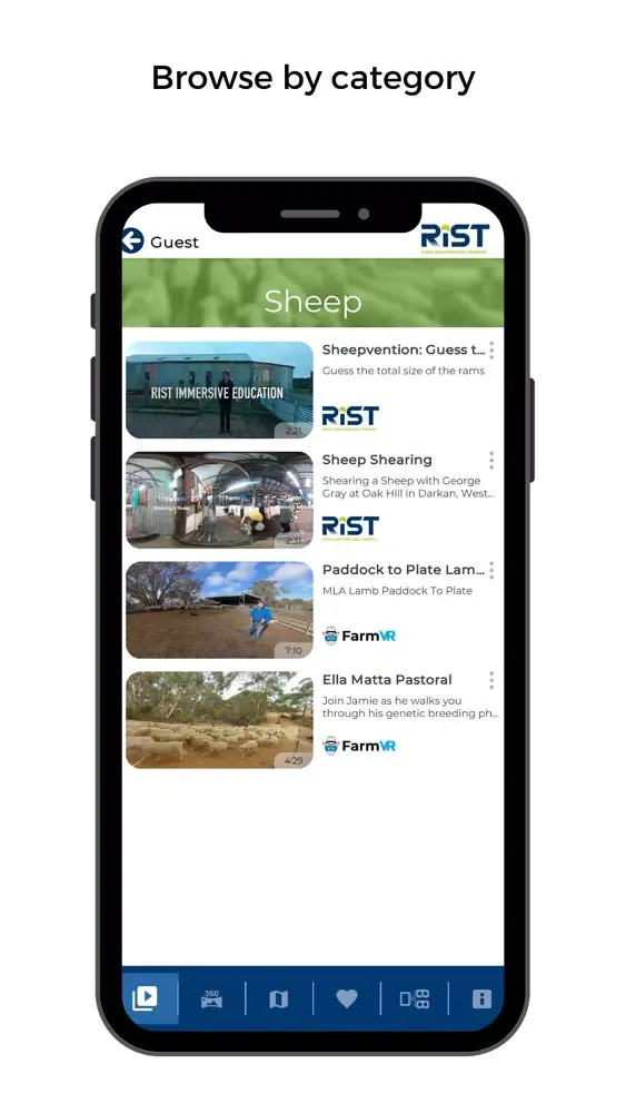 Screenshot di RISTVR
