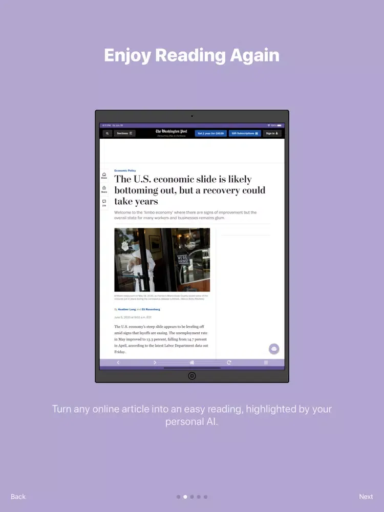 Thinker App iPad  Screenshots