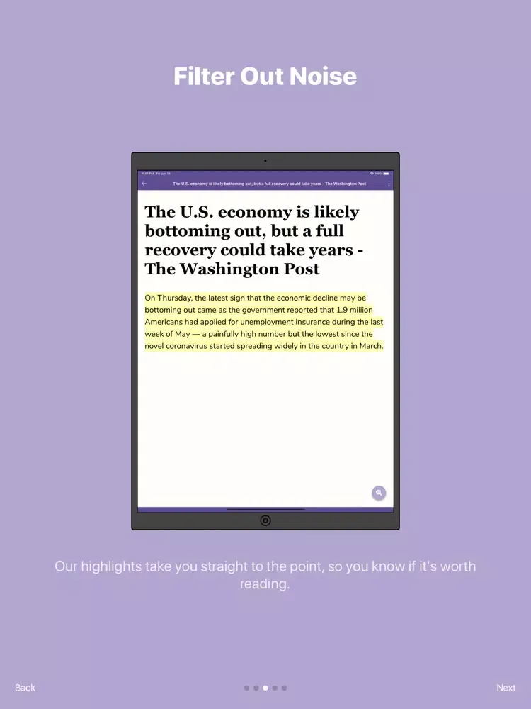 Thinker App iPad  Screenshots