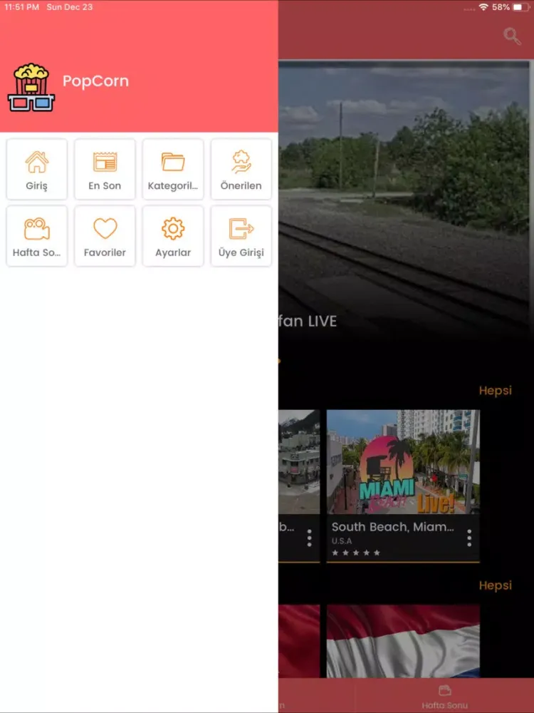 PopCorn Canlı Yayın iPad  স্ক্রিনশট