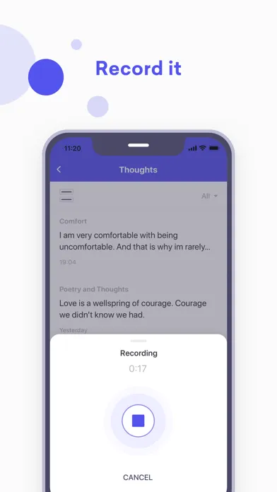 Think App: Share your thoughts Screenshots