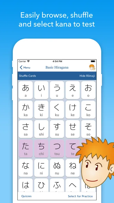 Ảnh chụp màn hình của iKana - Hiragana and Katakana