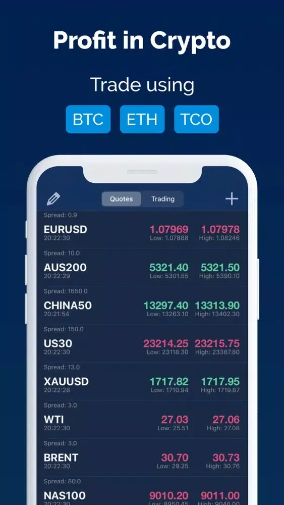 Ảnh chụp màn hình của TradeConnect (Bitcoin Trading)