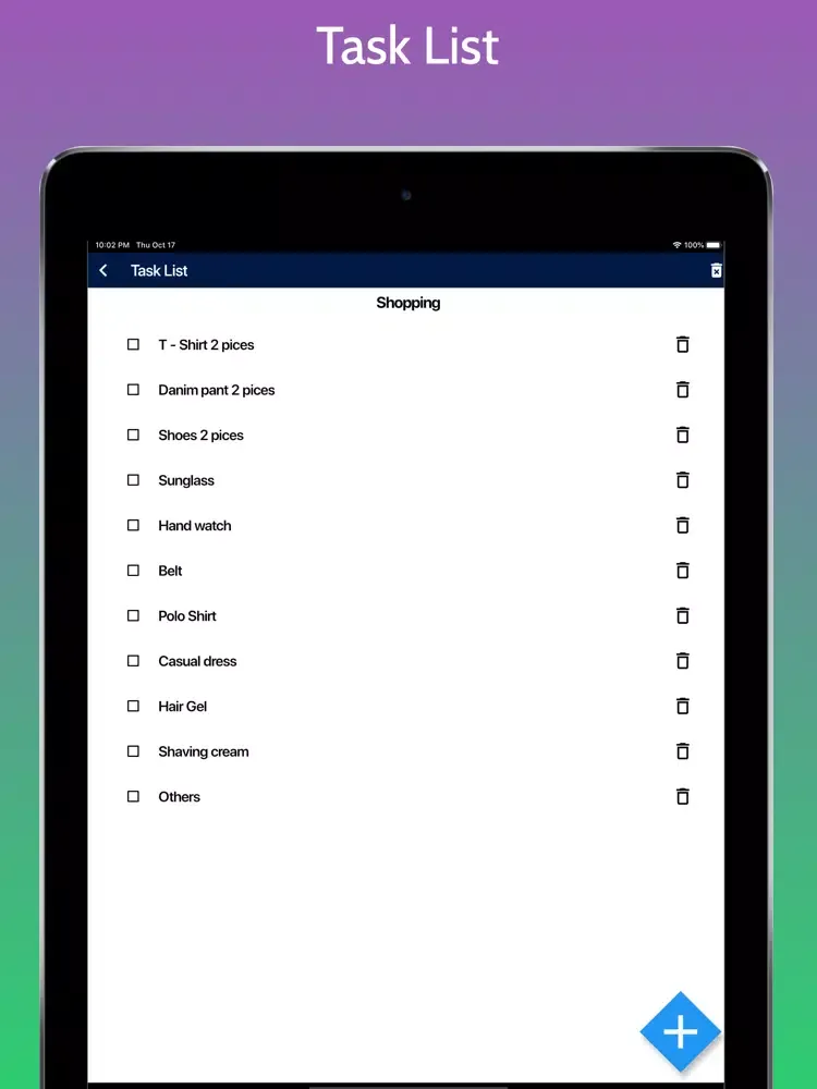 Simple ToDo List Daily iPad  Ekran Görüntüleri