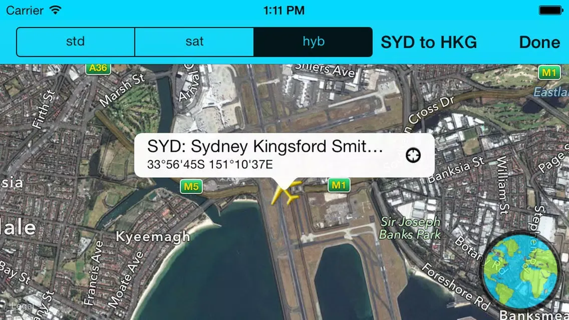 Tangkapan layar Airport Distance Lite