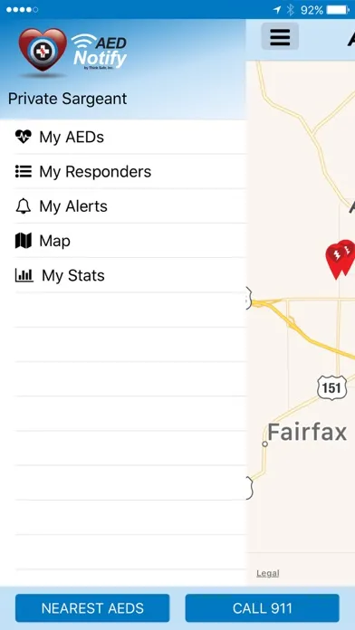 AED Notify Screenshots