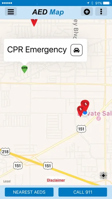 AED Notify Screenshots