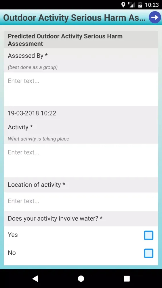 ThinkSafe Field Data سکرین شاٹس