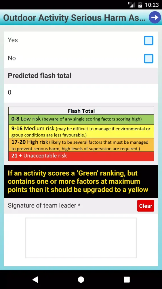 ThinkSafe Field Data سکرین شاٹس