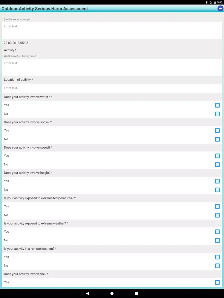 ThinkSafe Field Data سکرین شاٹس