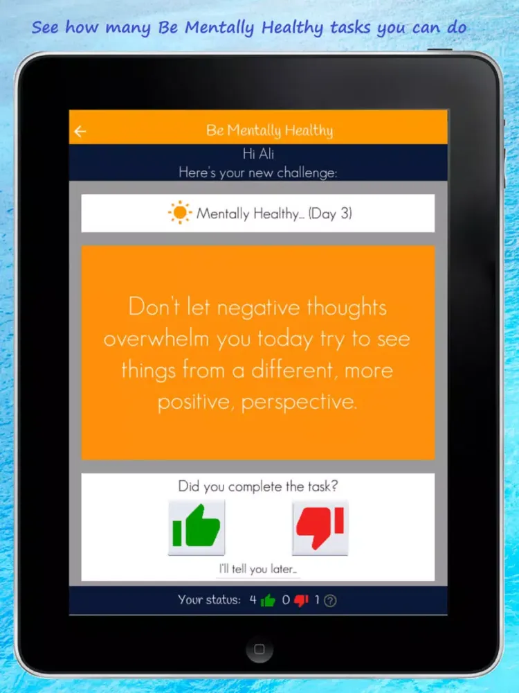 تصاویر Be Mentally Healthy iPad 