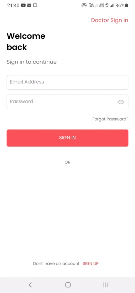 HBVM Telemedicine App スクリーンショット