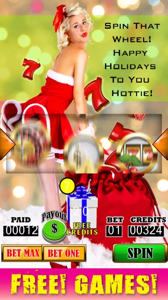 Holiday Hotties Slots and Blackjack Bonus - Vegas Style Slot Machine Entertainment Screenshots