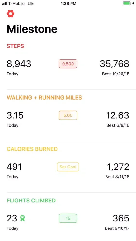 Milestone Fitness应用截图