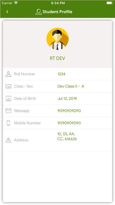 Screenshot di HolyQueen Matric Hr Sec School