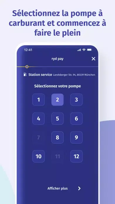 Zrzuty ekranu ryd: Tanken & per App bezahlen