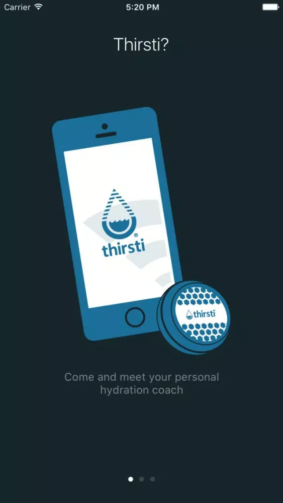 Thirsti Puck - Hydration Coach应用截图