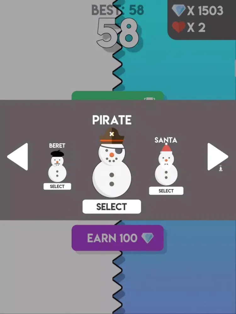تصاویر Snowman Jump iPad 