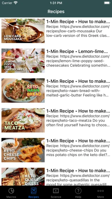 Zrzuty ekranu Simple Keto Macros