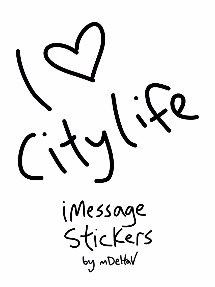 Zrzuty ekranu City stickers for iMessage - photo keyboard emoji iPad 