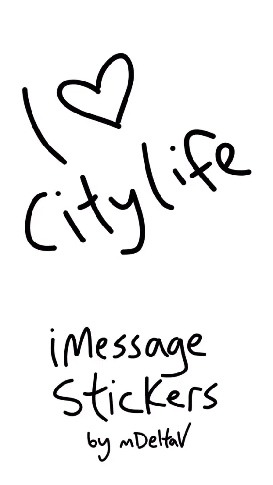 City stickers for iMessage - photo keyboard emoji 스크린샷