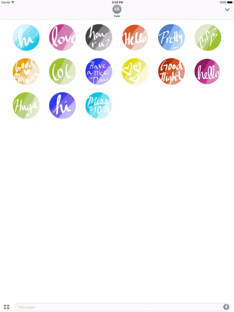 تصاویر Hello Love sticker pack - hi stickers for iMessage iPad 