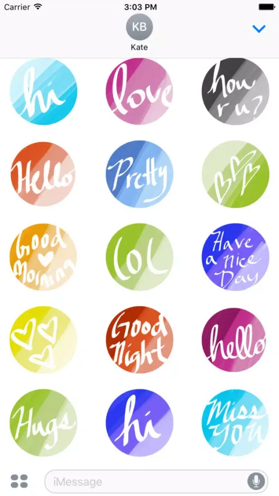 تصاویر Hello Love sticker pack - hi stickers for iMessage