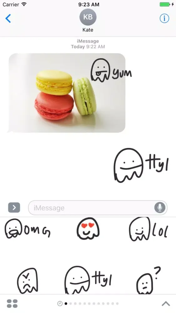 Jelly sticker pack - speech stickers for iMessage स्क्रीनशॉट