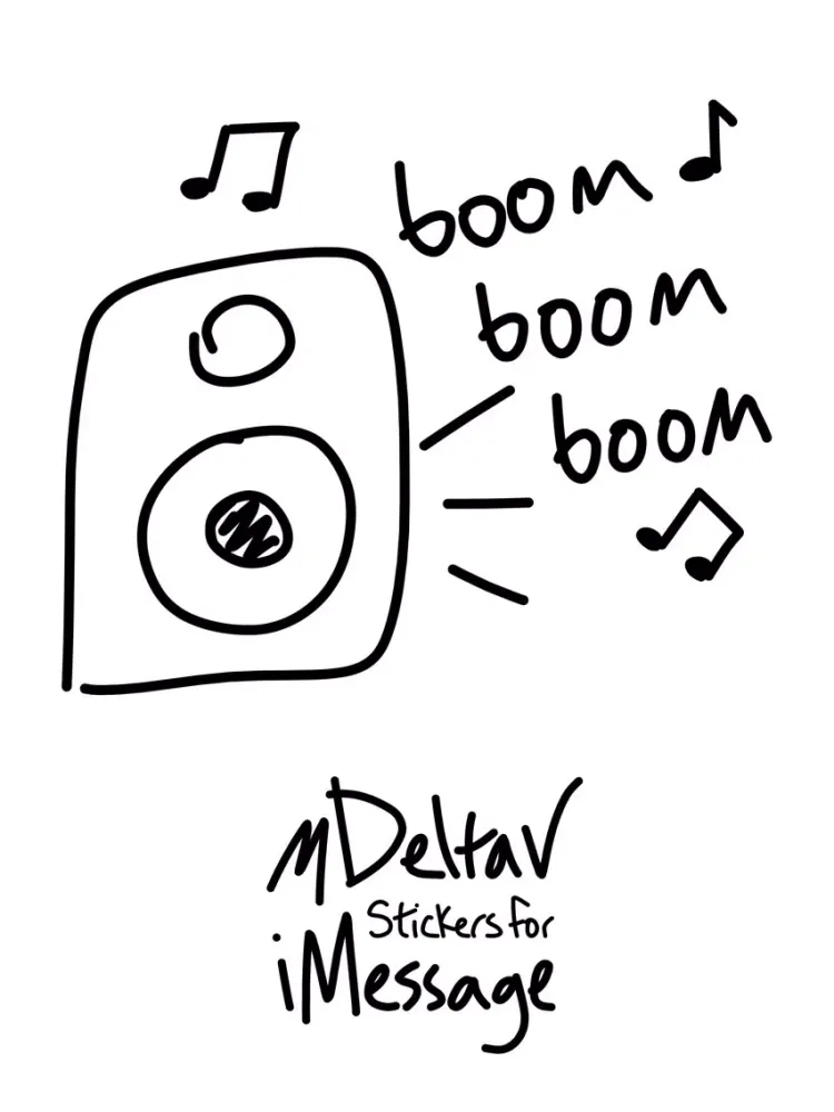 Music sticker - photo emoji stickers for iMessage iPad  スクリーンショット