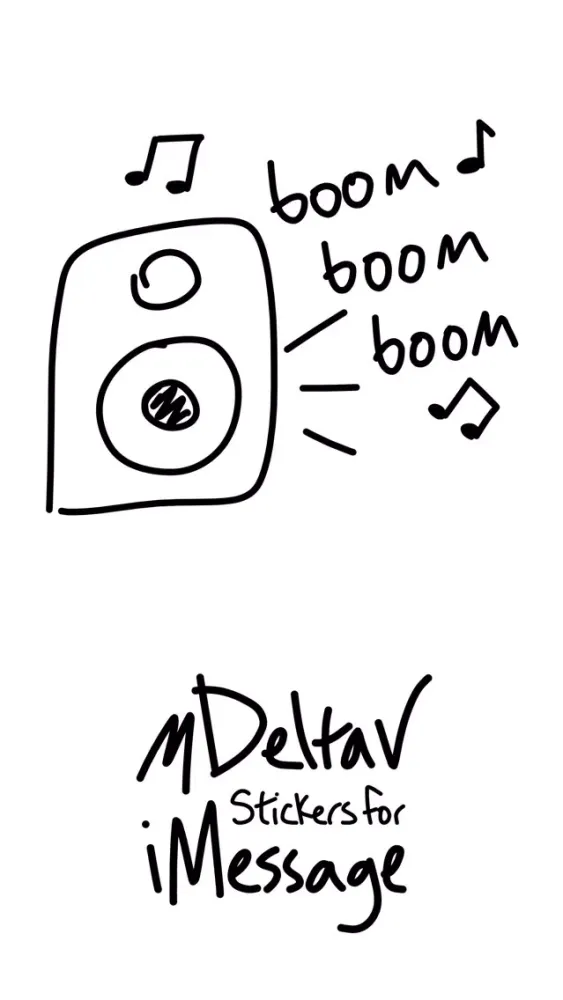 Music sticker - photo emoji stickers for iMessage スクリーンショット