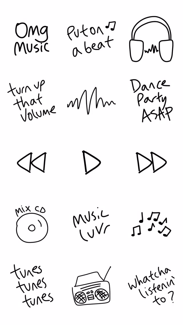 Music sticker - photo emoji stickers for iMessage Ekran Görüntüleri