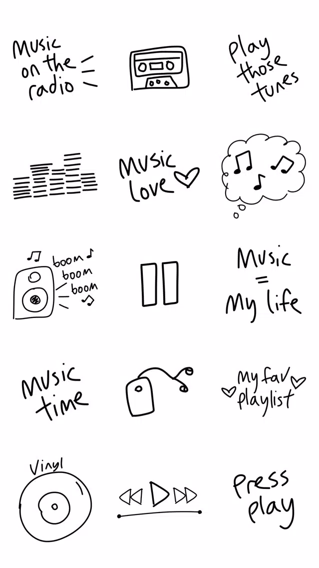 Music sticker - photo emoji stickers for iMessage Ekran Görüntüleri