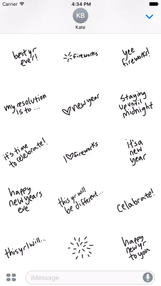 Скриншоты New Year Countdown sticker - stickers for iMessage