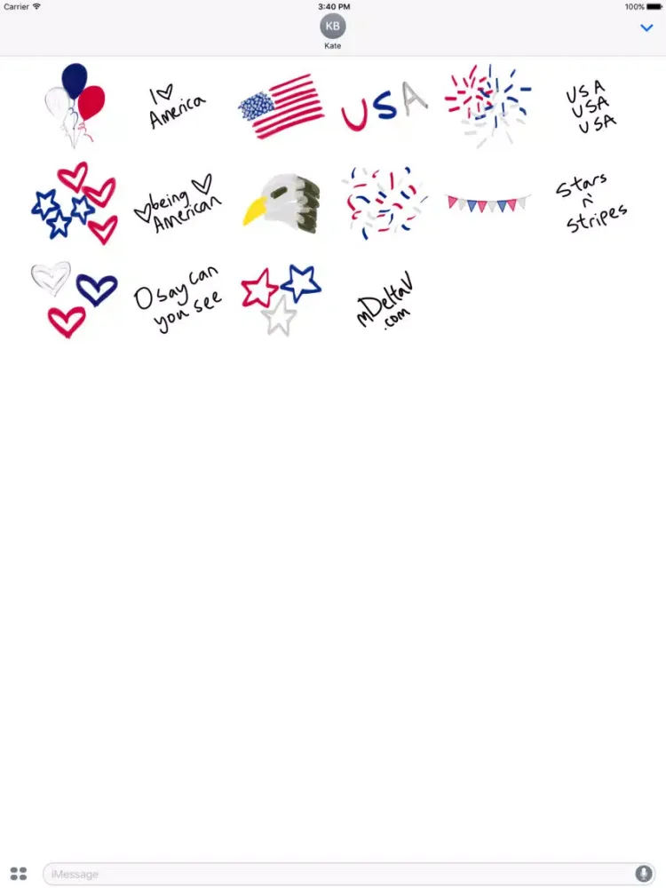 صور America Nation Sticker - USA Stickers for Photos iPad 