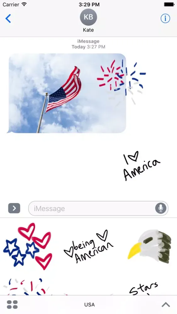 صور America Nation Sticker - USA Stickers for Photos