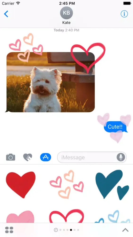 Heart stickers for photos text cute emoji sticker سکرین شاٹس
