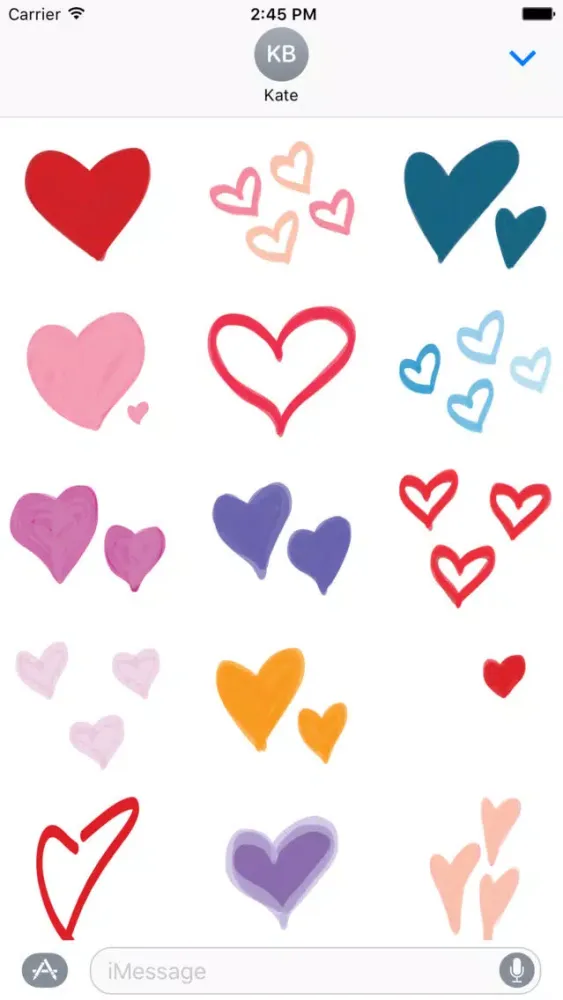 Heart stickers for photos text cute emoji sticker سکرین شاٹس