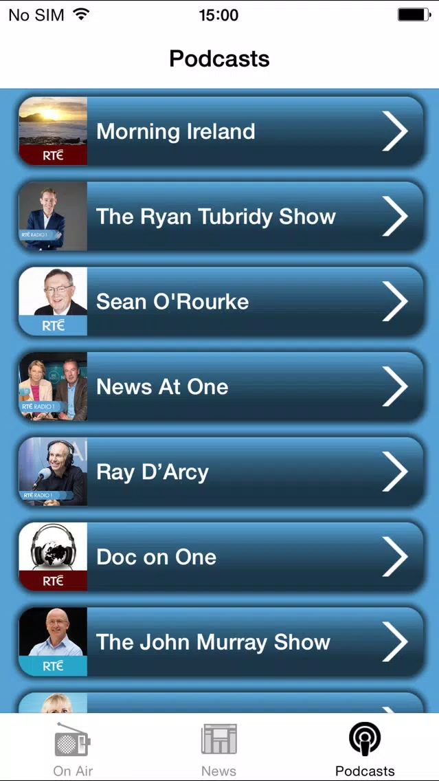 RTÉ Radio 1 سکرین شاٹس