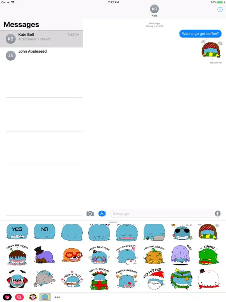 صور Goch the Whale Stickers iPad 