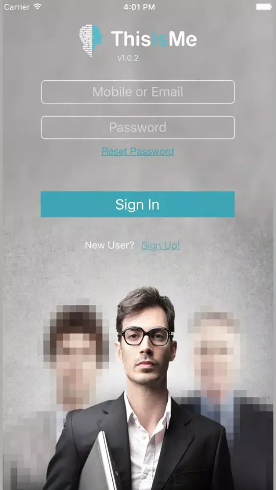 Tangkapan layar ThisIsMe - Verified Identities