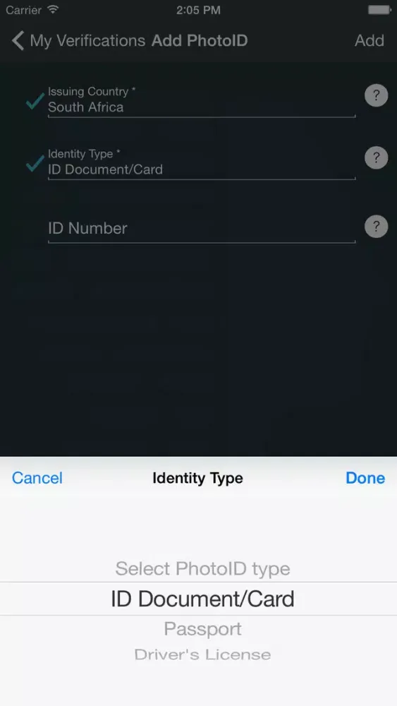 Tangkapan layar ThisIsMe - Verified Identities