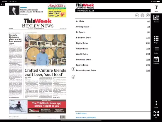 Zrzuty ekranu ThisWeek News Print iPad 