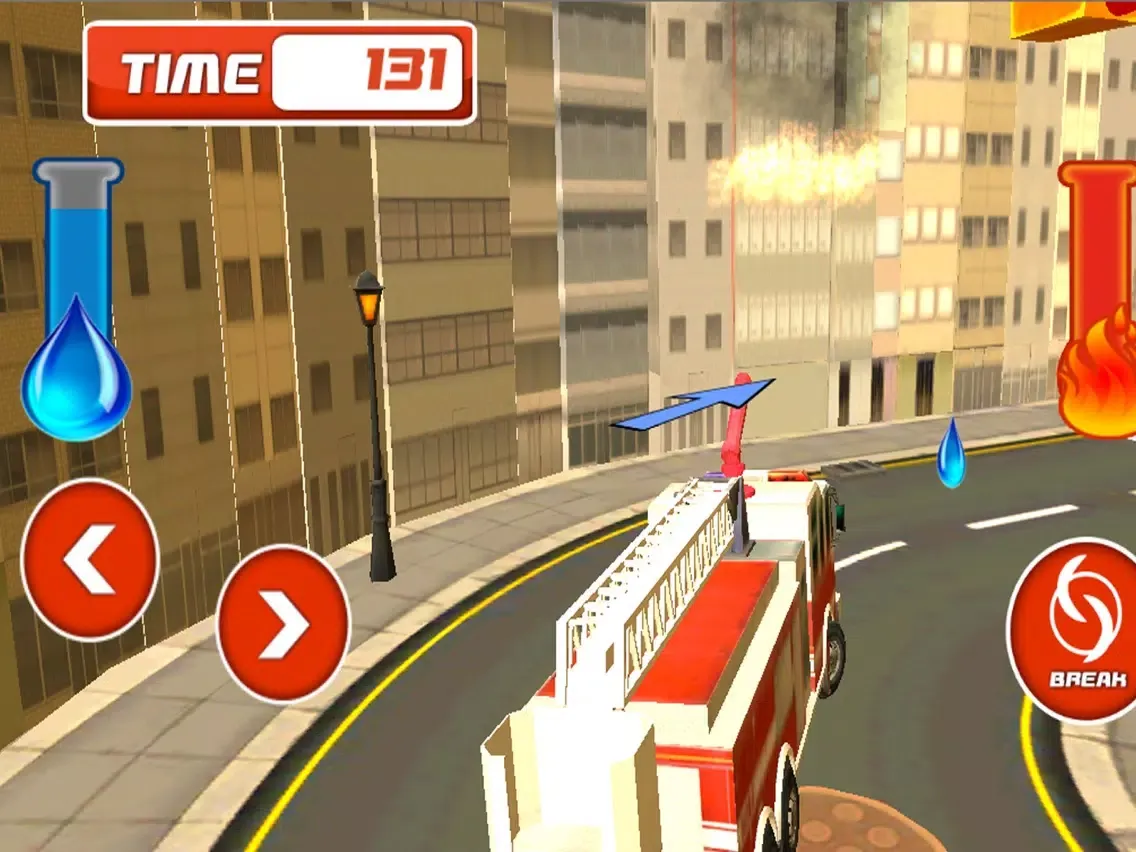 City Fire Fighter Rescue Truck Sim iPad 应用截图
