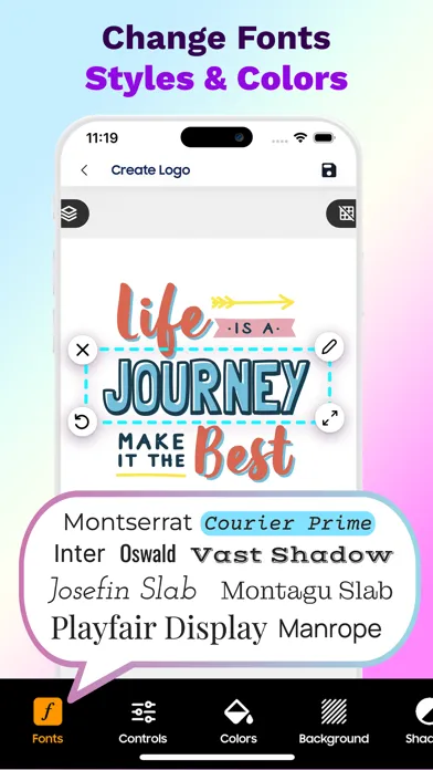 Capturas de tela do AI Logo Maker l Logo Creator
