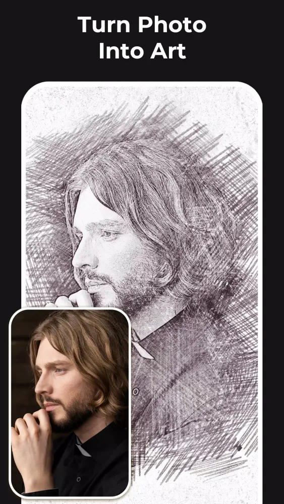 تصاویر Pencil Sketch Photo Editor