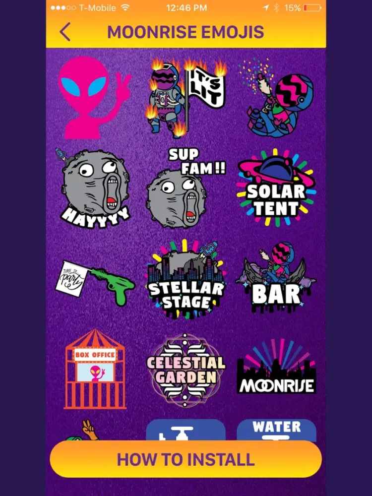 Capturas de tela do Moonrise Festival 2017 iPad 